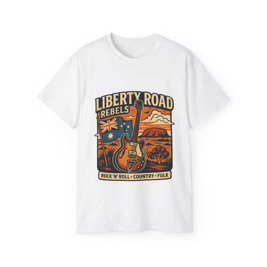 Liberty Road Rebels Australiana Unisex Ultra Cotton Tee T-Shirt
