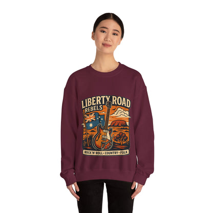 Liberty Road Rebels Australiana Cozy Crewneck Sweatshirt