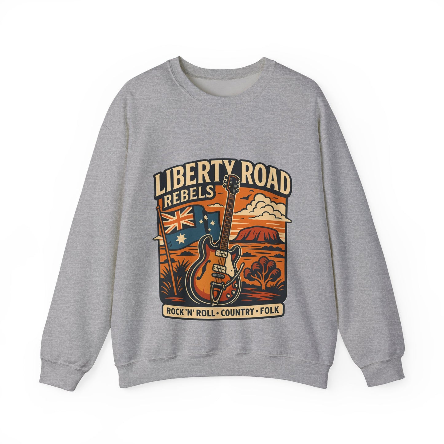 Liberty Road Rebels Australiana Cozy Crewneck Sweatshirt