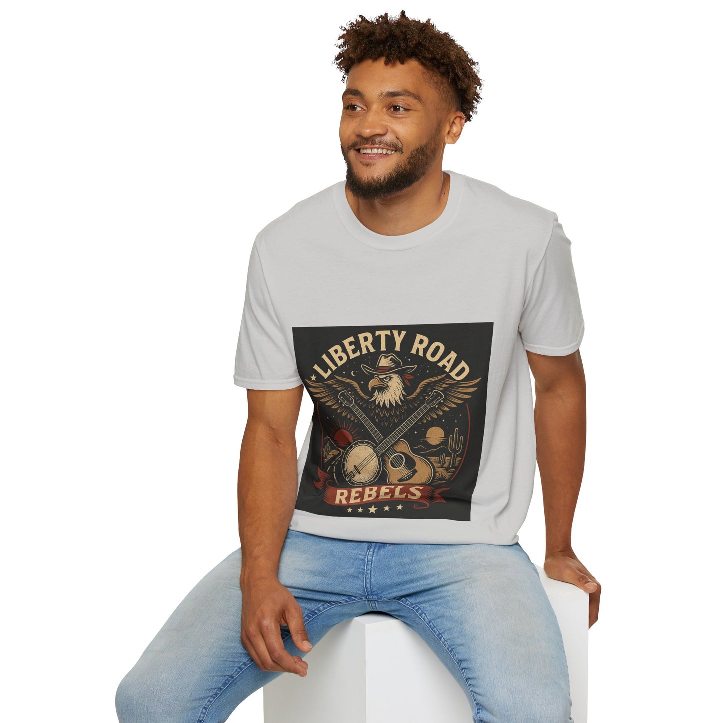 Liberty Road Rebels Vintage Americana Style T-Shirt