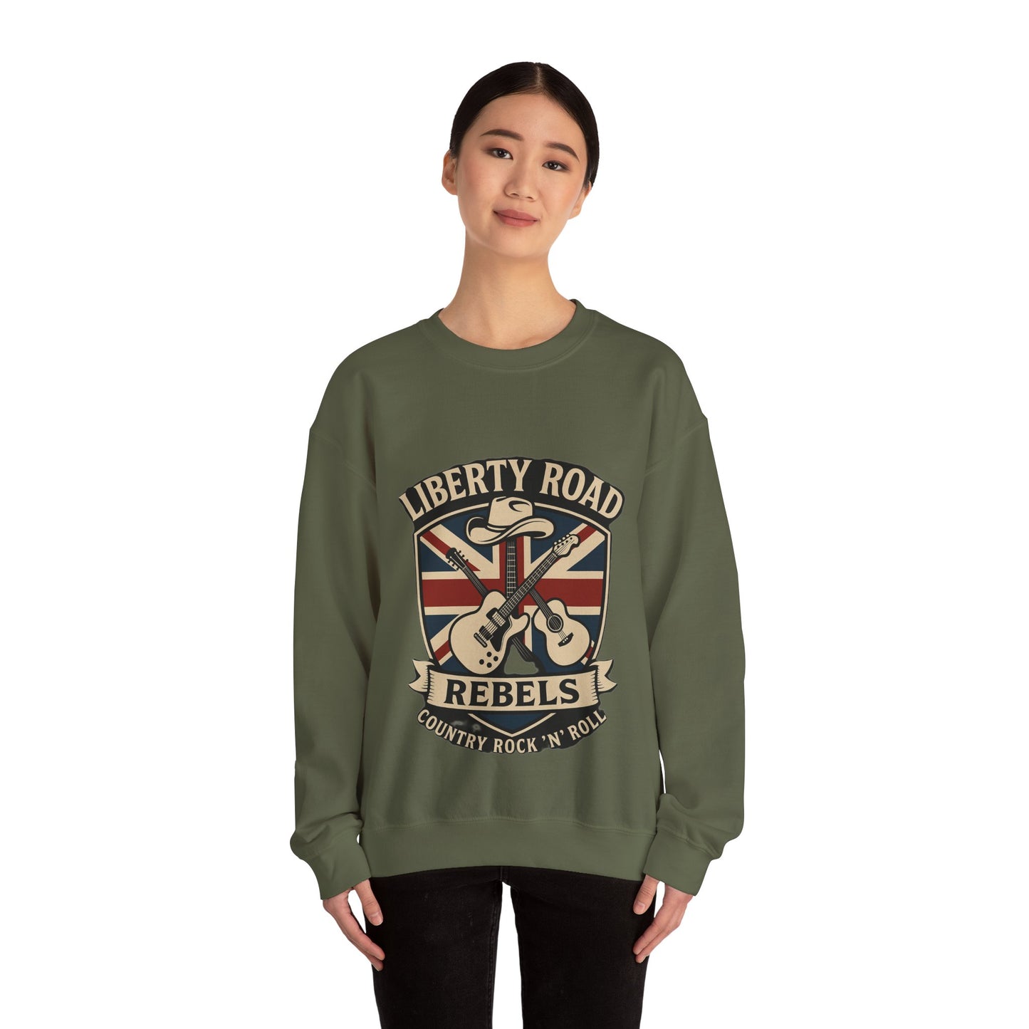 Liberty Road Rebels Britannia Sweatshirt Unisex Crewneck Longsleeve T-Shirt