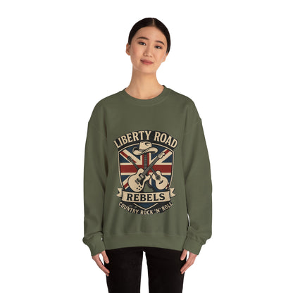Liberty Road Rebels Britannia Sweatshirt Unisex Crewneck Longsleeve T-Shirt