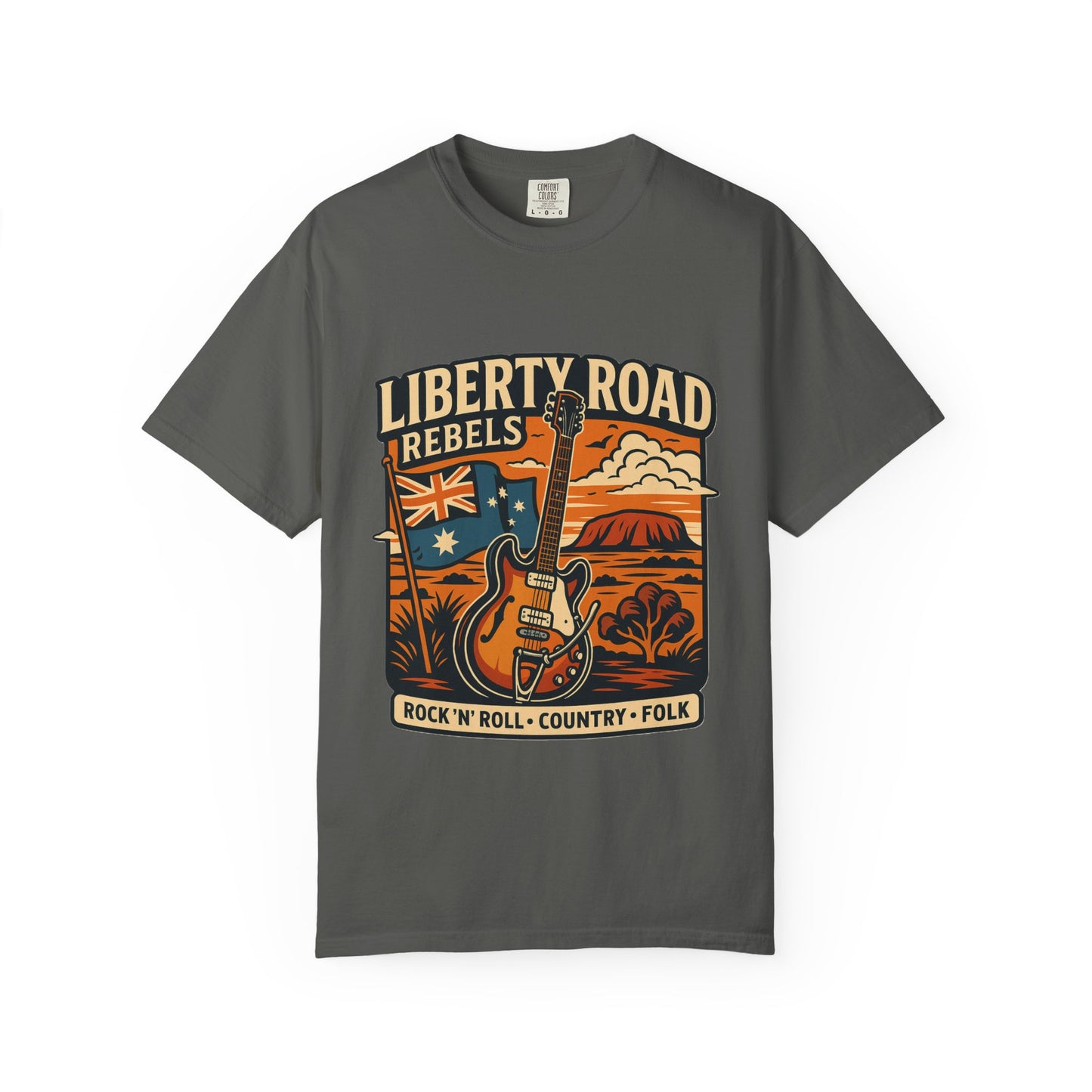 Liberty Road Rebels Australiana Unisex Garment-Dyed T-shirt