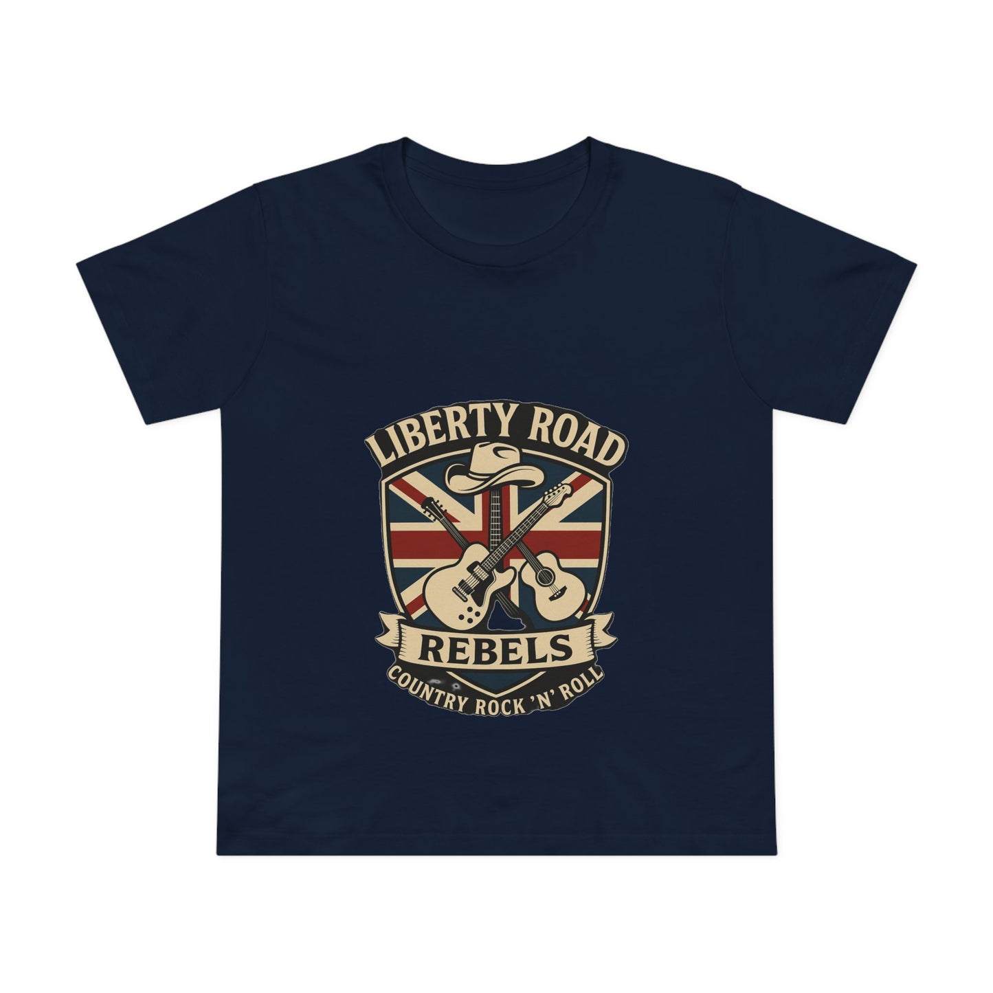 Liberty Road Rebels Britannia Rock 'n' Roll Tee Women's Graphic T-Shirt