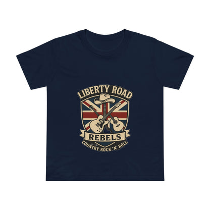 Liberty Road Rebels Britannia Rock 'n' Roll Tee Women's Graphic T-Shirt