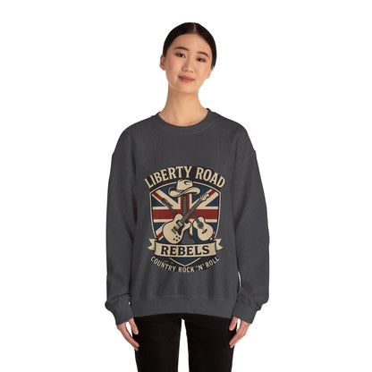 Liberty Road Rebels Britannia Sweatshirt Unisex Crewneck Longsleeve T-Shirt