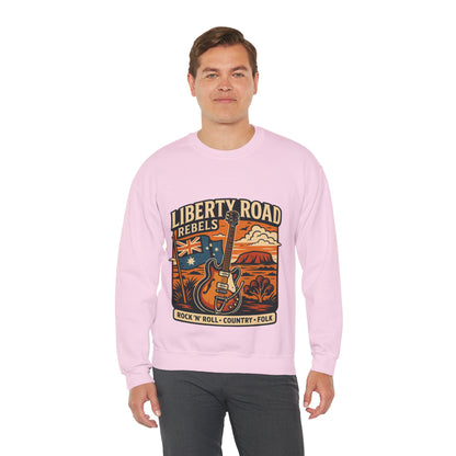 Liberty Road Rebels Australiana Cozy Crewneck Sweatshirt