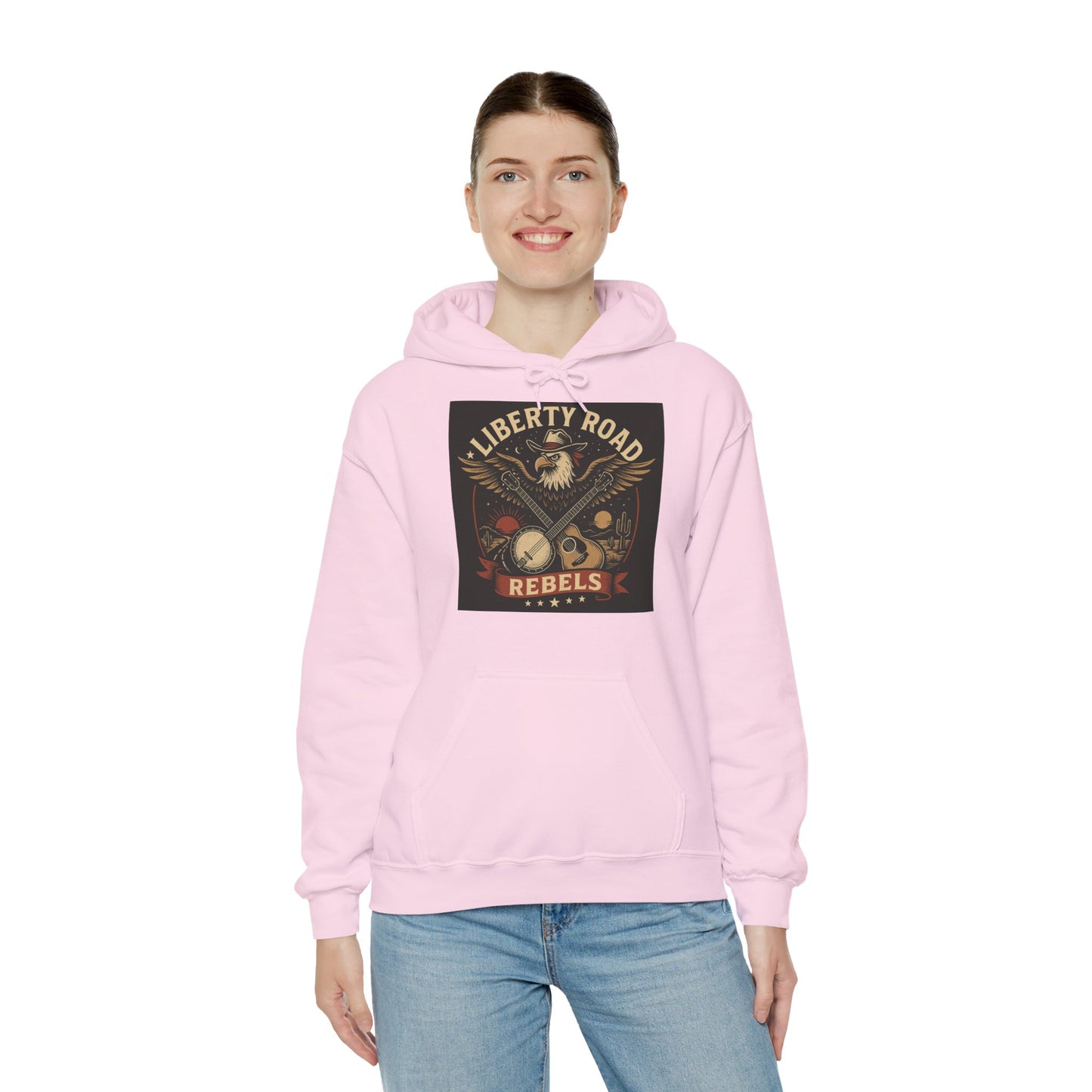 Liberty Road Rebels Vintage Americana Style Sweatshirt Unisex Hoodie