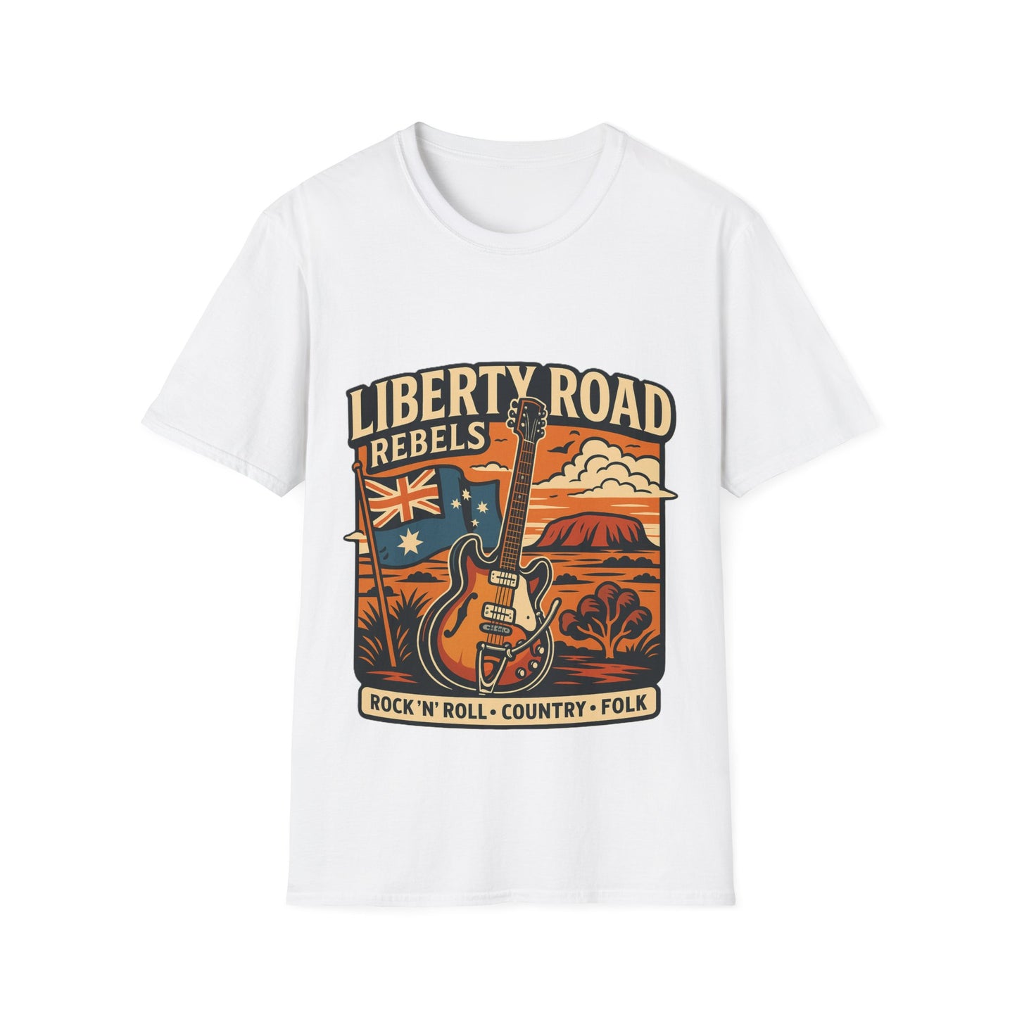 Liberty Road Rebels Australiana T-Shirt Unisex Graphic Tee