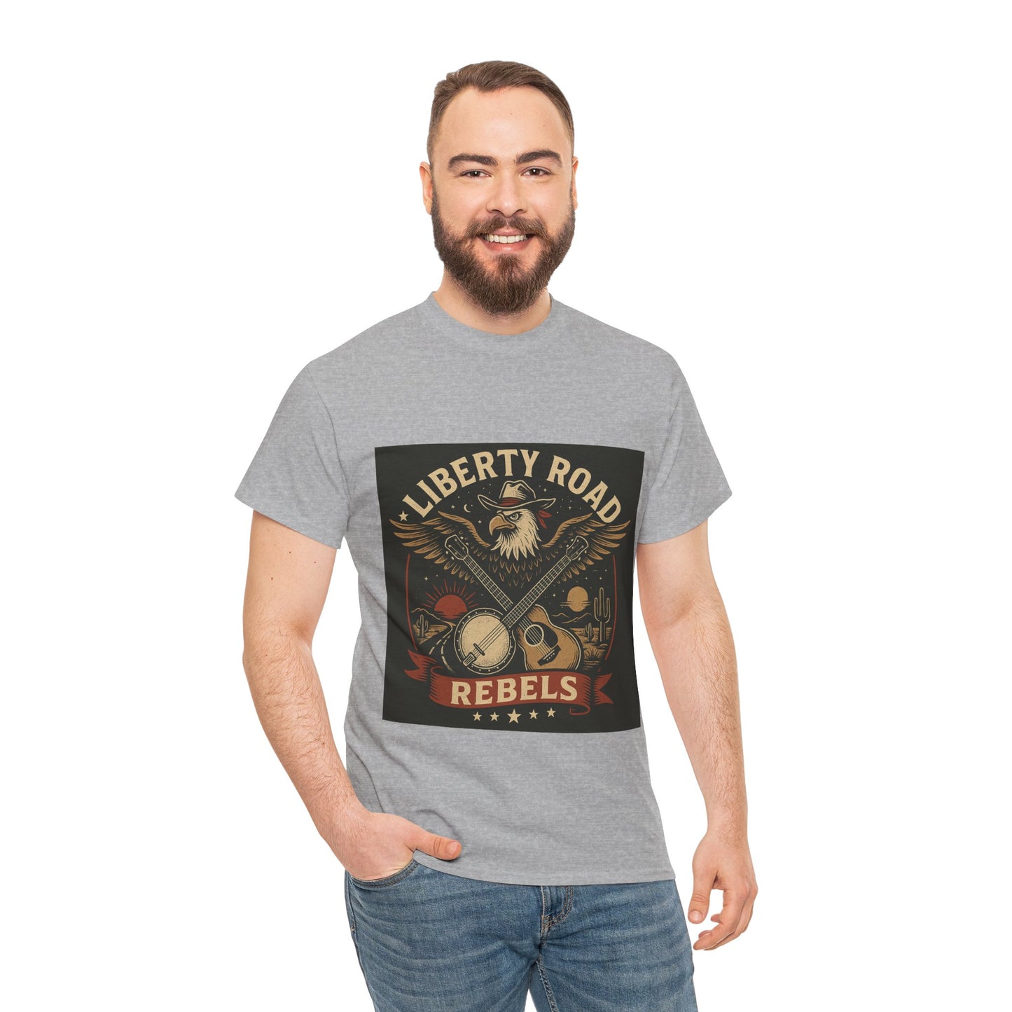 Liberty Road Rebels Vintage Americana Style Tee Unisex T-Shirt