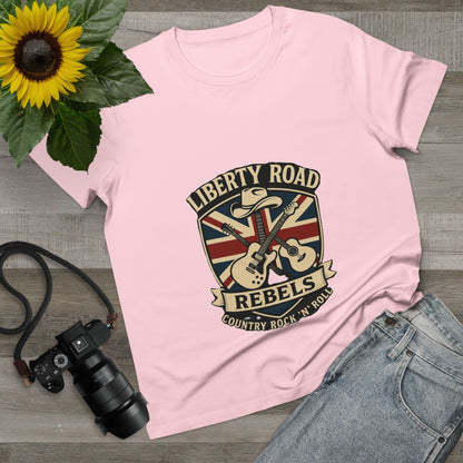 Liberty Road Rebels Britannia Rock 'n' Roll Tee Women's Graphic T-Shirt