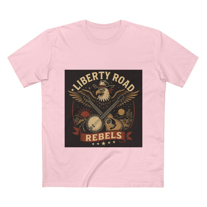 Liberty Road Rebels Vintage Americana Style Tee T-Shirt