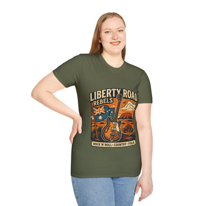 Liberty Road Rebels Australiana T-Shirt Unisex Graphic Tee