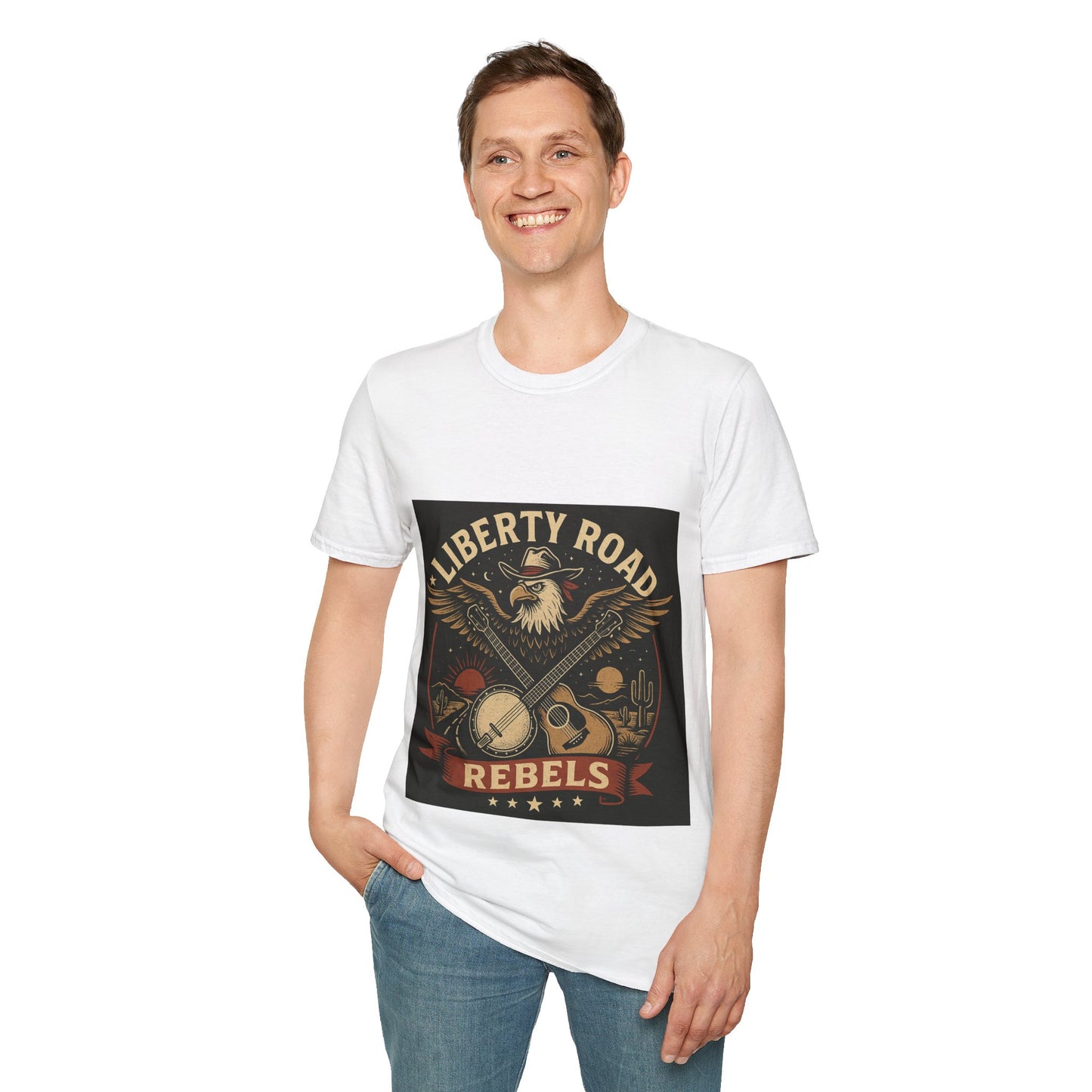 Liberty Road Rebels Vintage Americana Style T-Shirt
