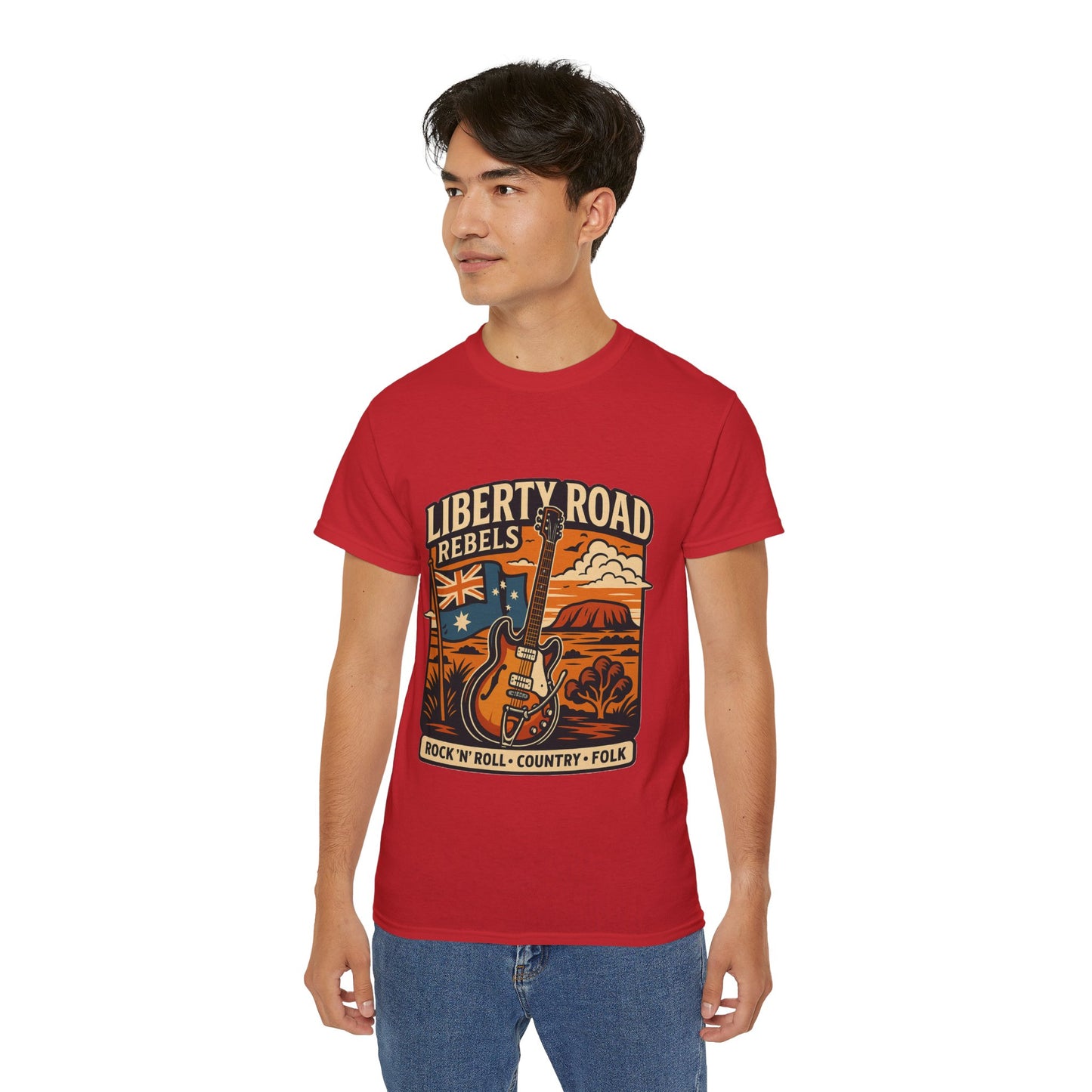 Liberty Road Rebels Australiana Unisex Ultra Cotton Tee T-Shirt