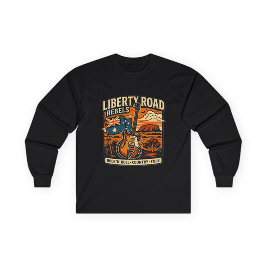 Liberty Road Rebels Australian Vintage Long Sleeve Tee T-Shirt Sweatshirt