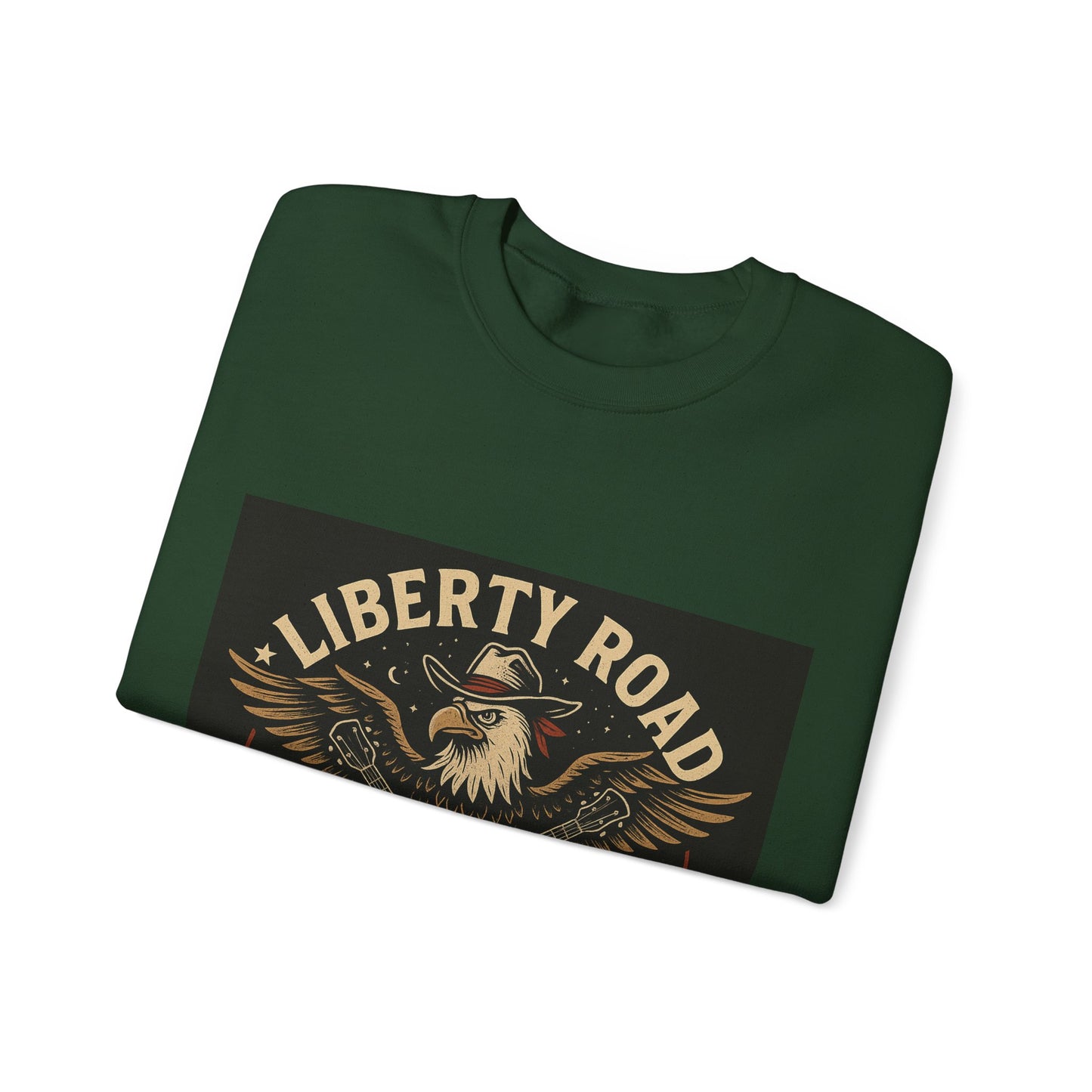 Liberty Road Rebels Vintage Americana Style Crewneck Sweatshirt