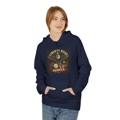 Liberty Road Rebels Vintage Americana Style Soft Fleece Hoodie