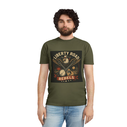 Liberty Road Rebels Vintage Americana Style Unisex Faded Tee T-Shirt
