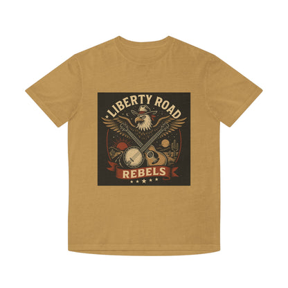 Liberty Road Rebels Vintage Americana Style Unisex Faded Tee T-Shirt