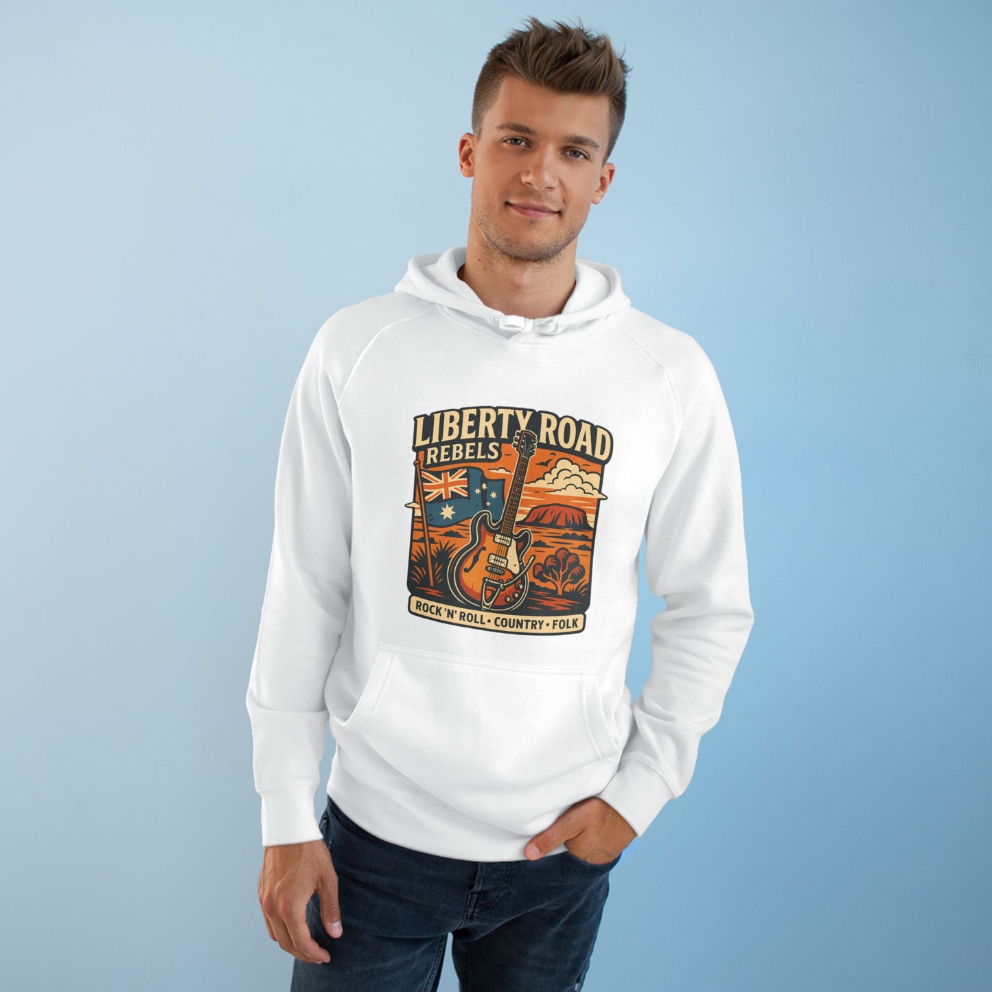 Liberty Road Rebels Vintage Australiana Hoodie