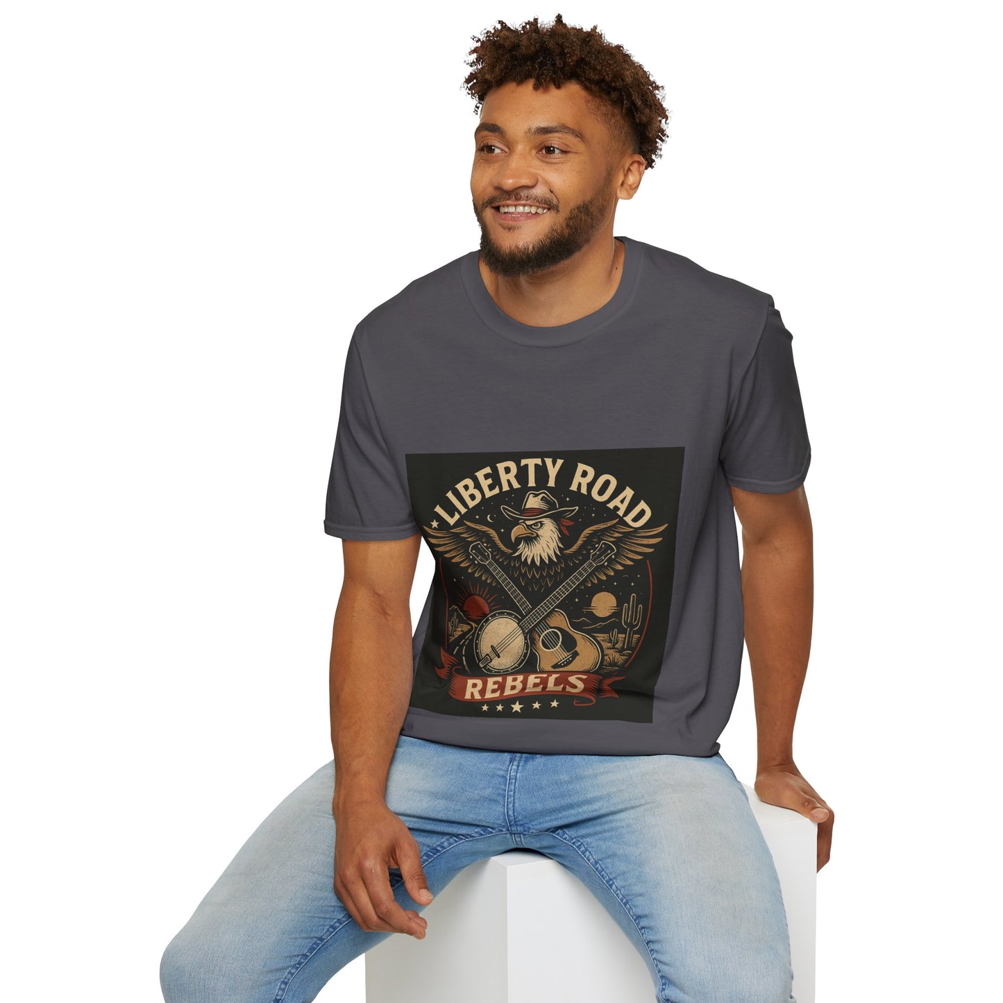 Liberty Road Rebels Vintage Americana Style T-Shirt