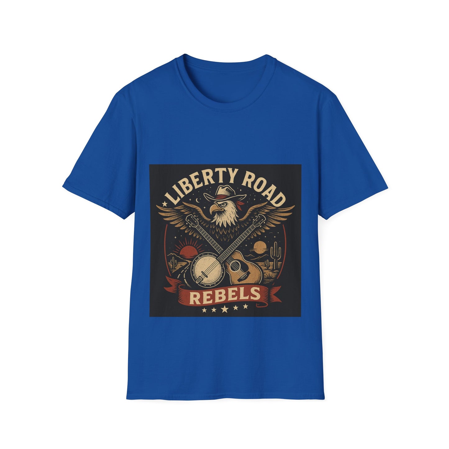 Liberty Road Rebels Vintage Americana Style T-Shirt