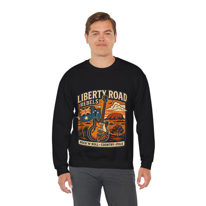 Liberty Road Rebels Australiana Cozy Crewneck Sweatshirt
