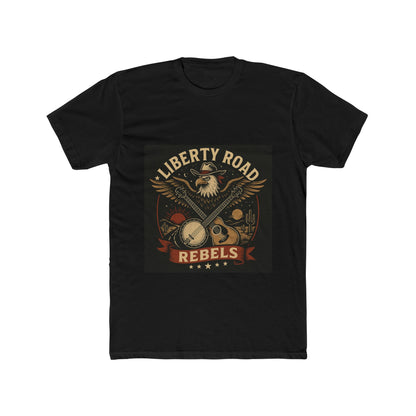Liberty Road Rebels Vintage Americana Style Unisex Cotton Crew Tee T-Shirt