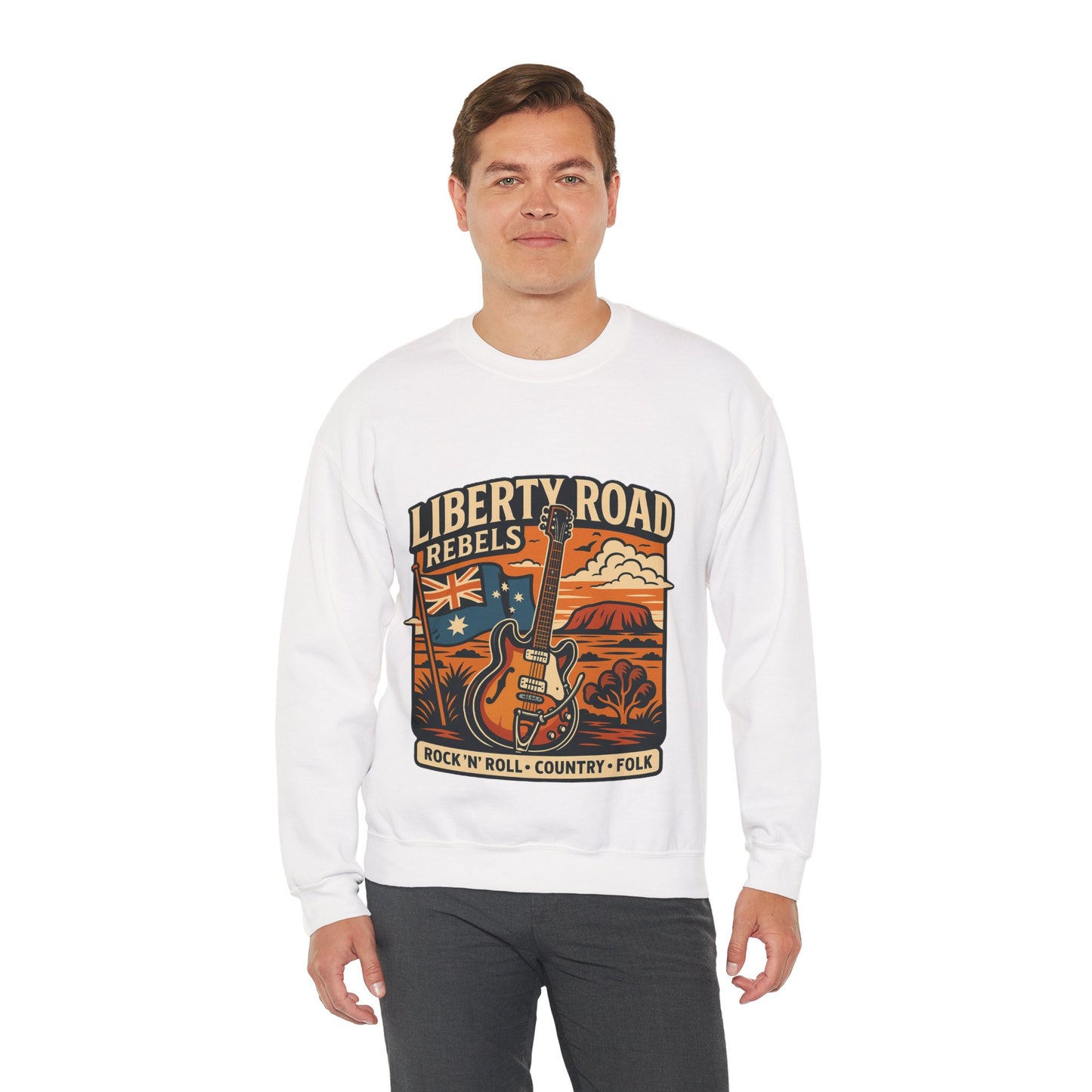 Liberty Road Rebels Australiana Cozy Crewneck Sweatshirt