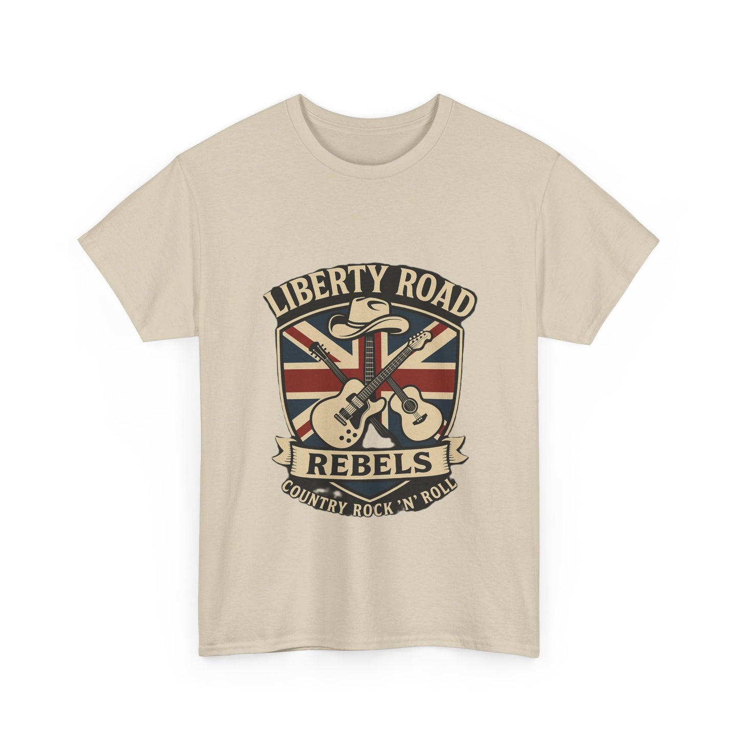 Liberty Road Rebels Britannia Rock 'n' Roll Rebels Tee Unisex Heavy Cotton T-Shirt