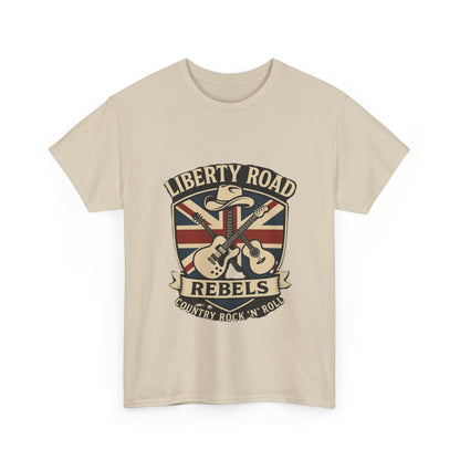 Liberty Road Rebels Britannia Rock 'n' Roll Rebels Tee Unisex Heavy Cotton T-Shirt