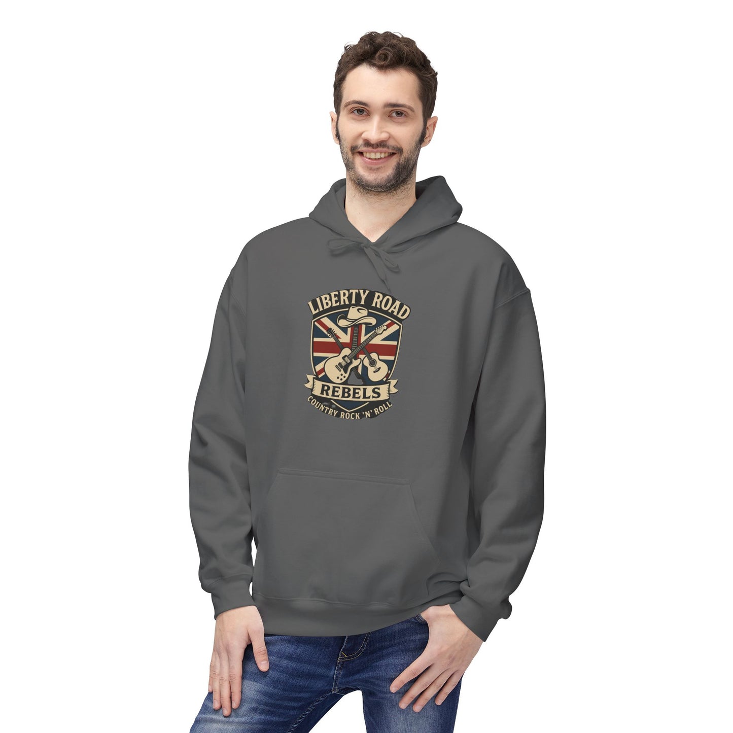 Liberty Road Rebels Britannia Fleece Hoodie Unisex Sweatshirt