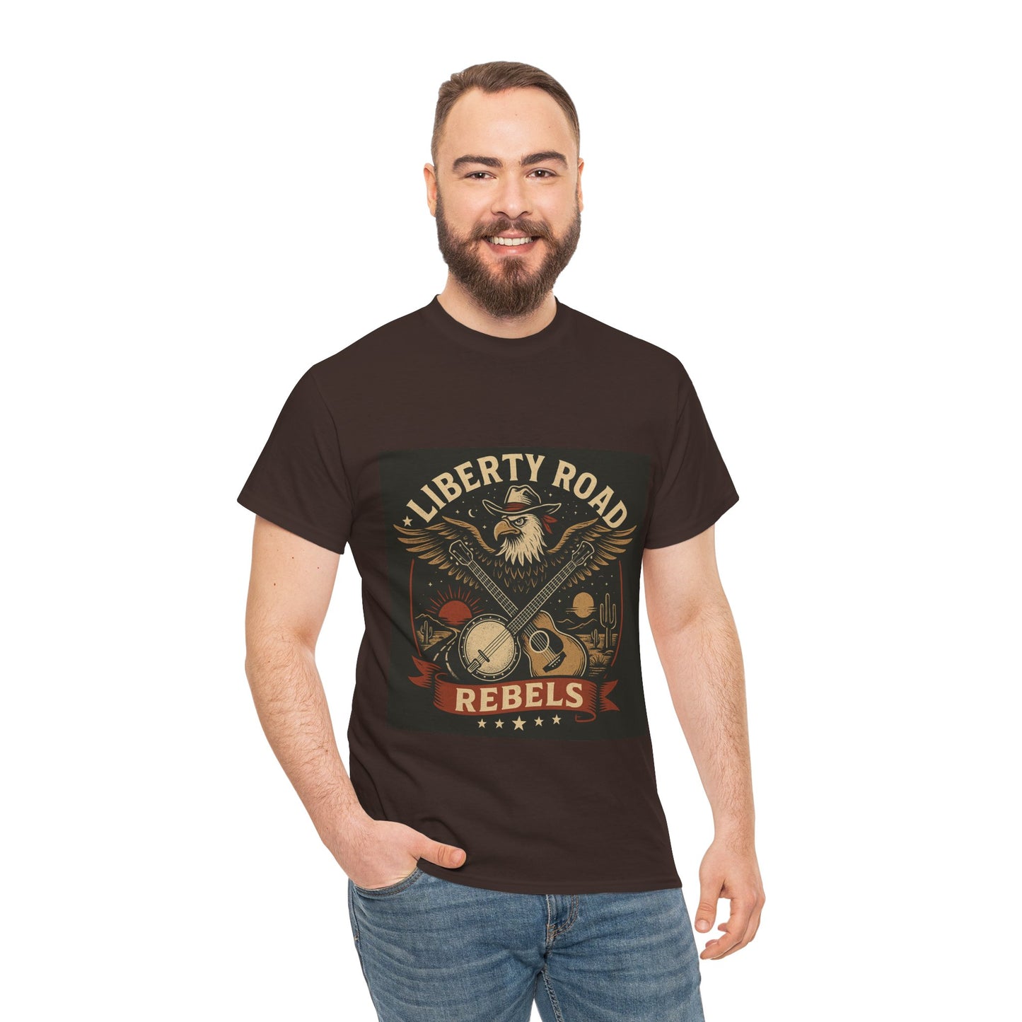 Liberty Road Rebels Vintage Americana Style Tee Unisex T-Shirt