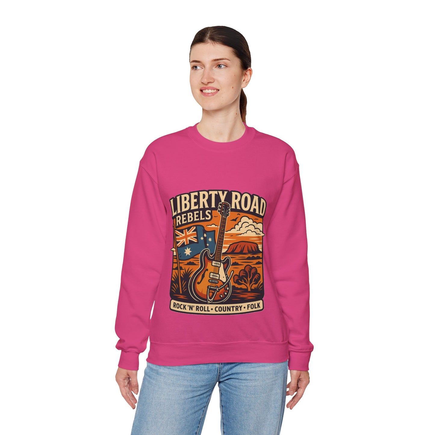 Liberty Road Rebels Australiana Cozy Crewneck Sweatshirt