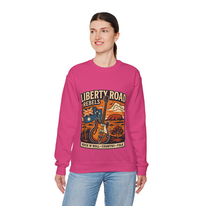 Liberty Road Rebels Australiana Cozy Crewneck Sweatshirt
