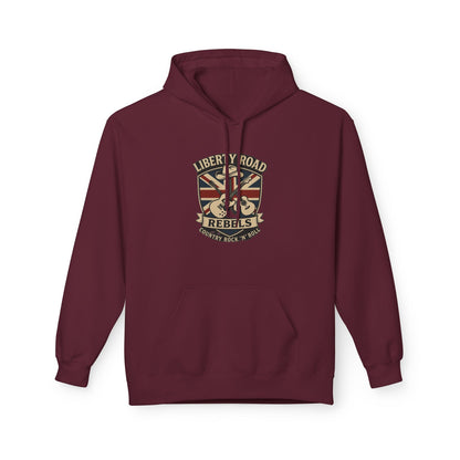 Liberty Road Rebels Britannia Fleece Hoodie Unisex Sweatshirt