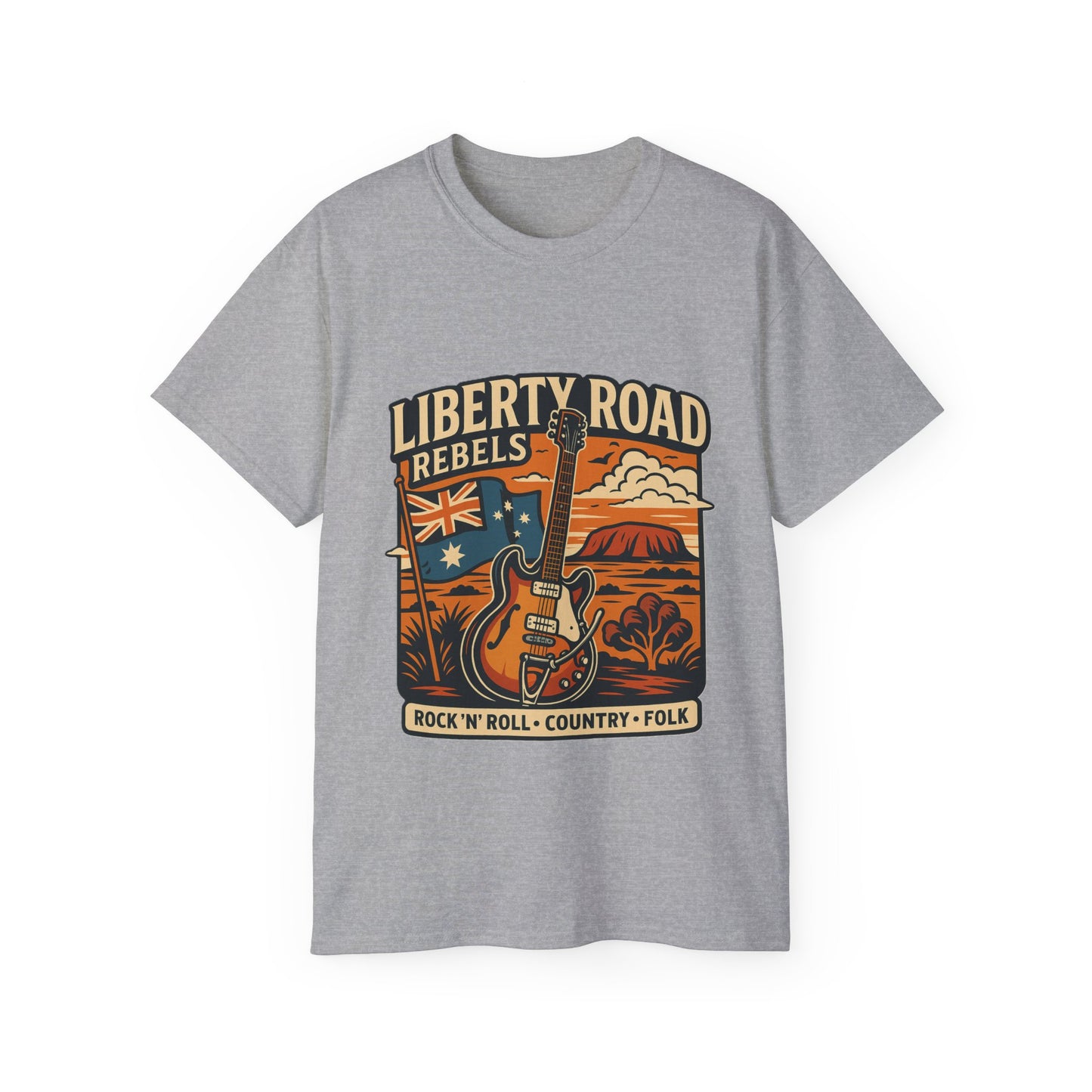 Liberty Road Rebels Australiana Unisex Ultra Cotton Tee T-Shirt