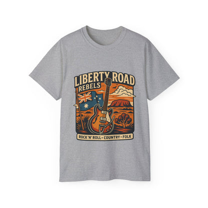 Liberty Road Rebels Australiana Unisex Ultra Cotton Tee T-Shirt