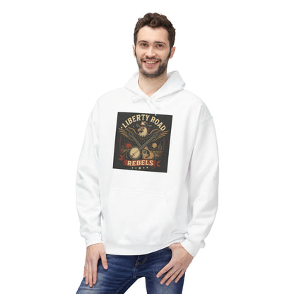 Liberty Road Rebels Vintage Americana Style Soft Fleece Hoodie
