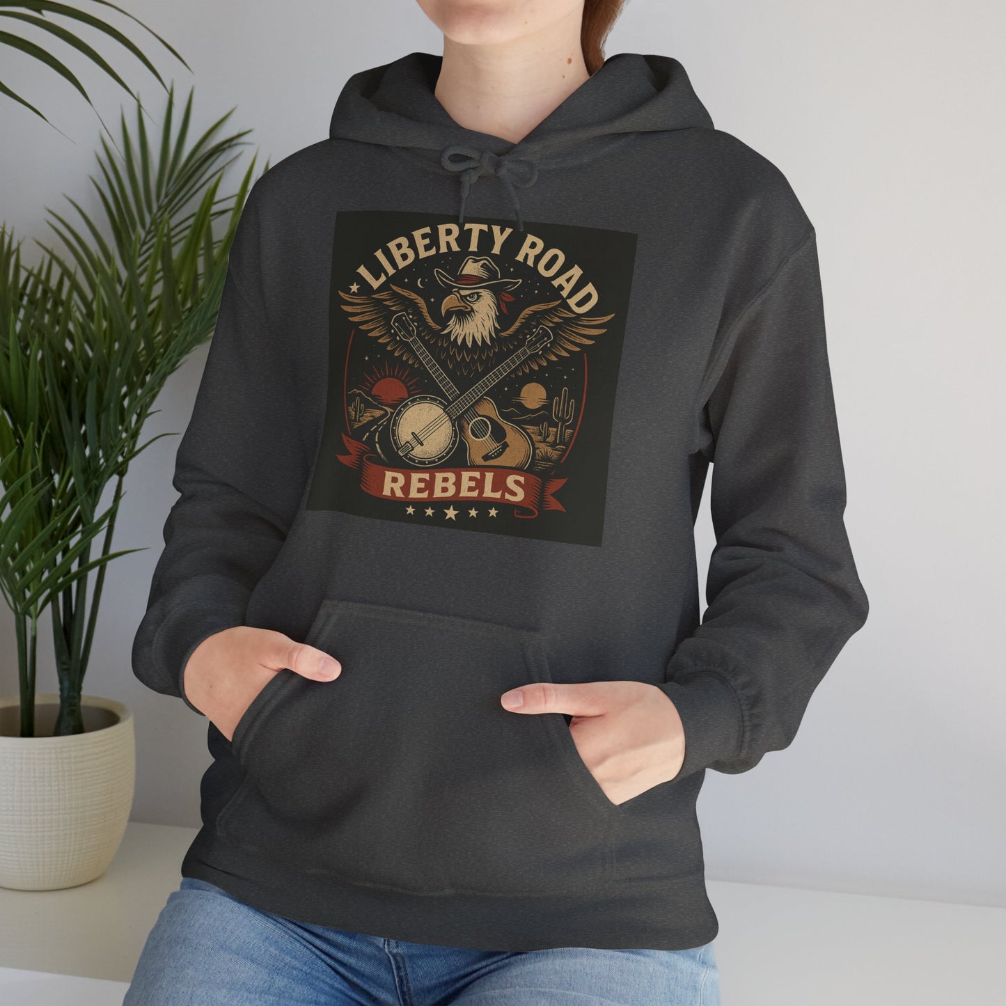 Liberty Road Rebels Vintage Americana Style Sweatshirt Unisex Hoodie