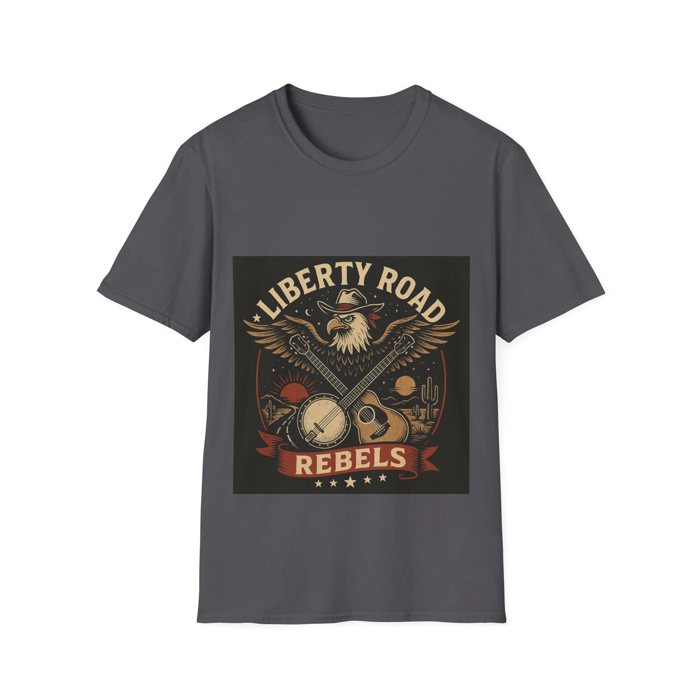 Liberty Road Rebels Vintage Americana Style T-Shirt