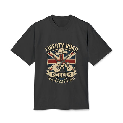 Liberty Road Rebels Britannia Tee Vintage Rock-Inspired Unisex Heavy T-Shirt