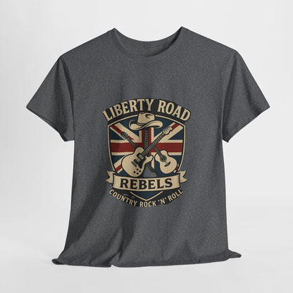 Liberty Road Rebels Britannia Rock 'n' Roll Rebels Tee Unisex Heavy Cotton T-Shirt