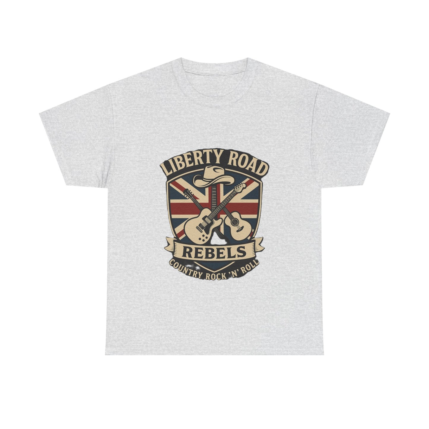Liberty Road Rebels Britannia Rock 'n' Roll Rebels Tee Unisex Heavy Cotton T-Shirt