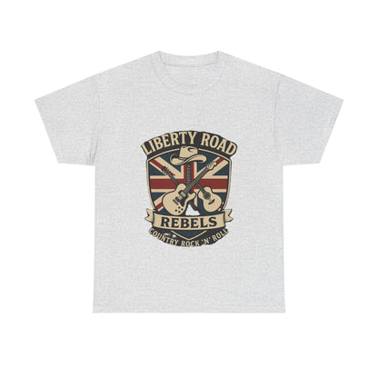Liberty Road Rebels Britannia Rock 'n' Roll Rebels Tee Unisex Heavy Cotton T-Shirt