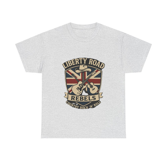 Liberty Road Rebels Britannia Rock 'n' Roll Rebels Tee Unisex Heavy Cotton T-Shirt