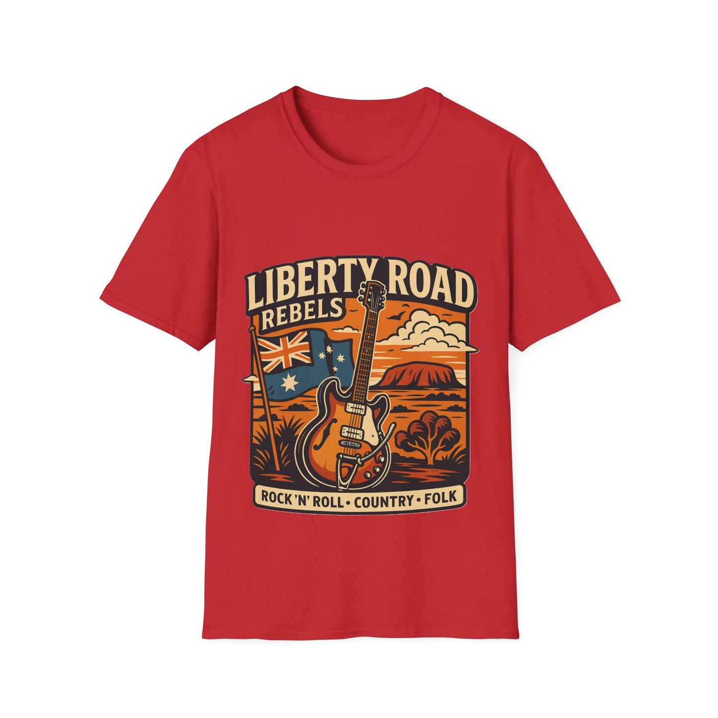 Liberty Road Rebels Australiana T-Shirt Unisex Graphic Tee