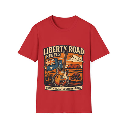 Liberty Road Rebels Australiana T-Shirt Unisex Graphic Tee