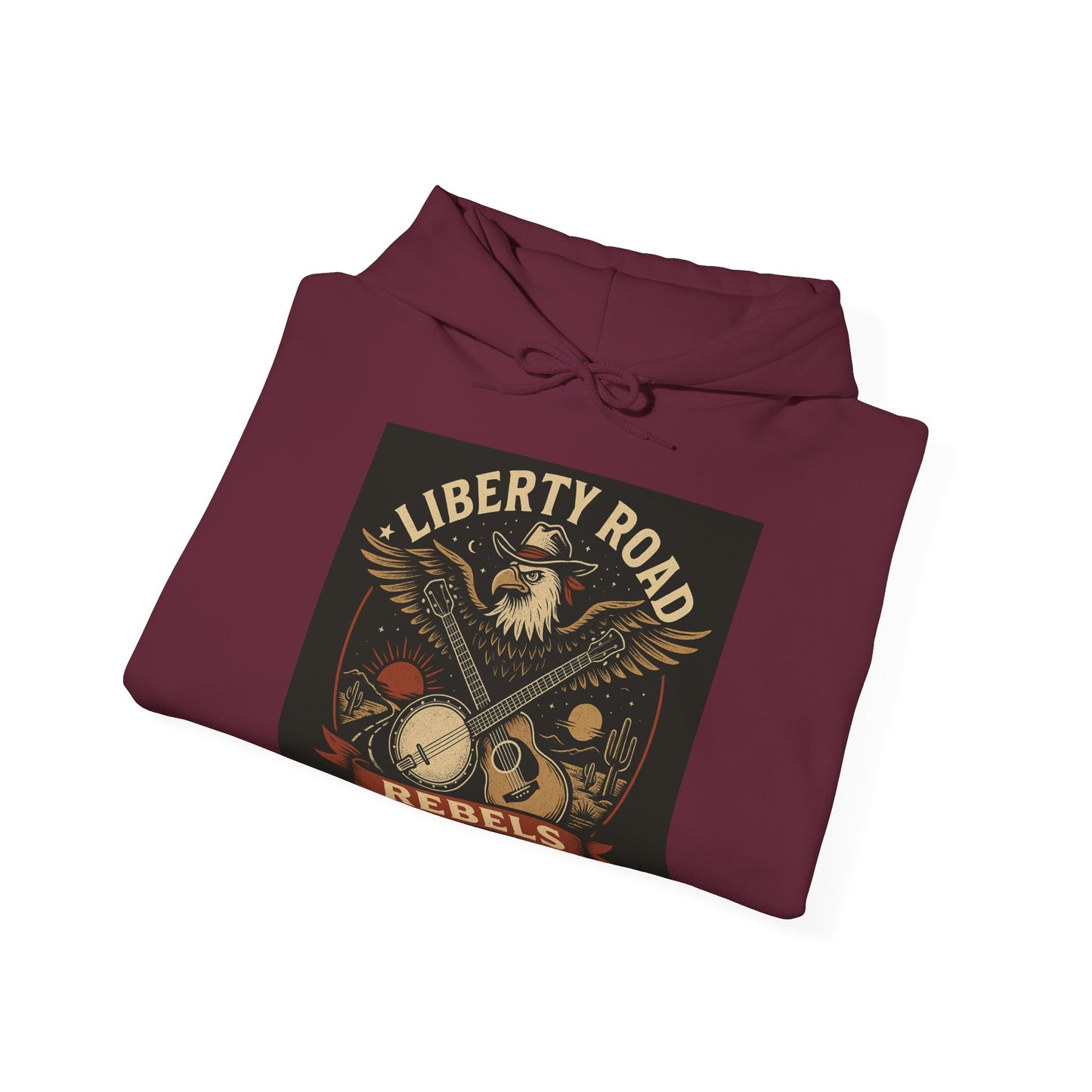 Liberty Road Rebels Vintage Americana Style Sweatshirt Unisex Hoodie